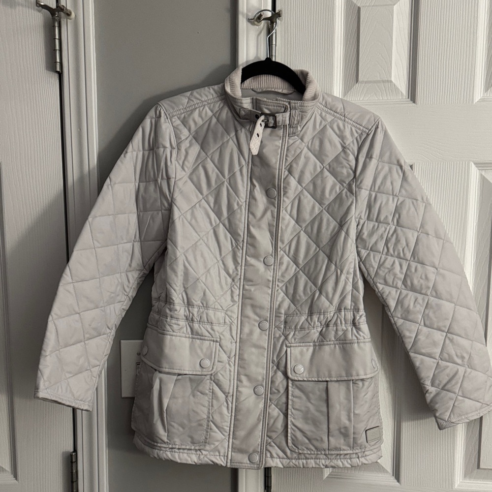 Coach Light Gray Quilted Jacket - image 1